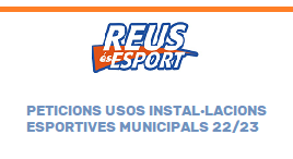 Accedeix a Convocatòria usos instal·lacions esportives municipals 2020/2020