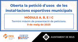 Accedeix a Petició d'usos d'instal·lacions esportives municipals