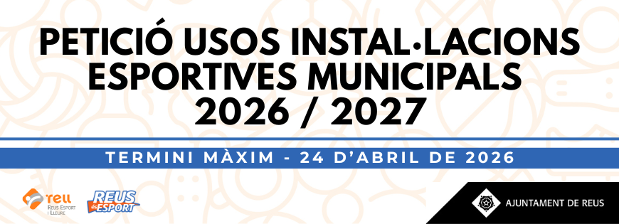 Petició d'usos d'instal·lacions esportives municipals